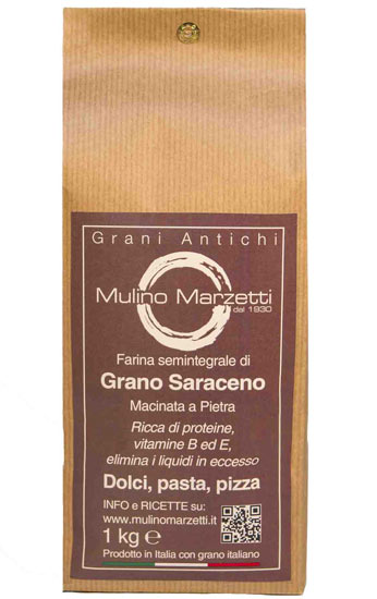 confezione di Farina di Grano Saraceno del Mulino Marzetti